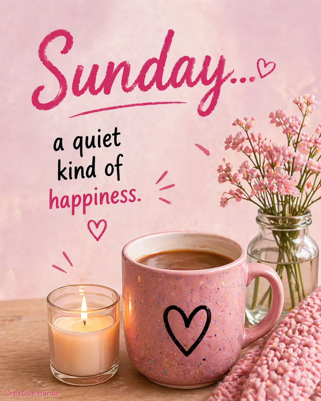 Sunday Motivation Poster – A Quiet Kind of Happiness — Preview